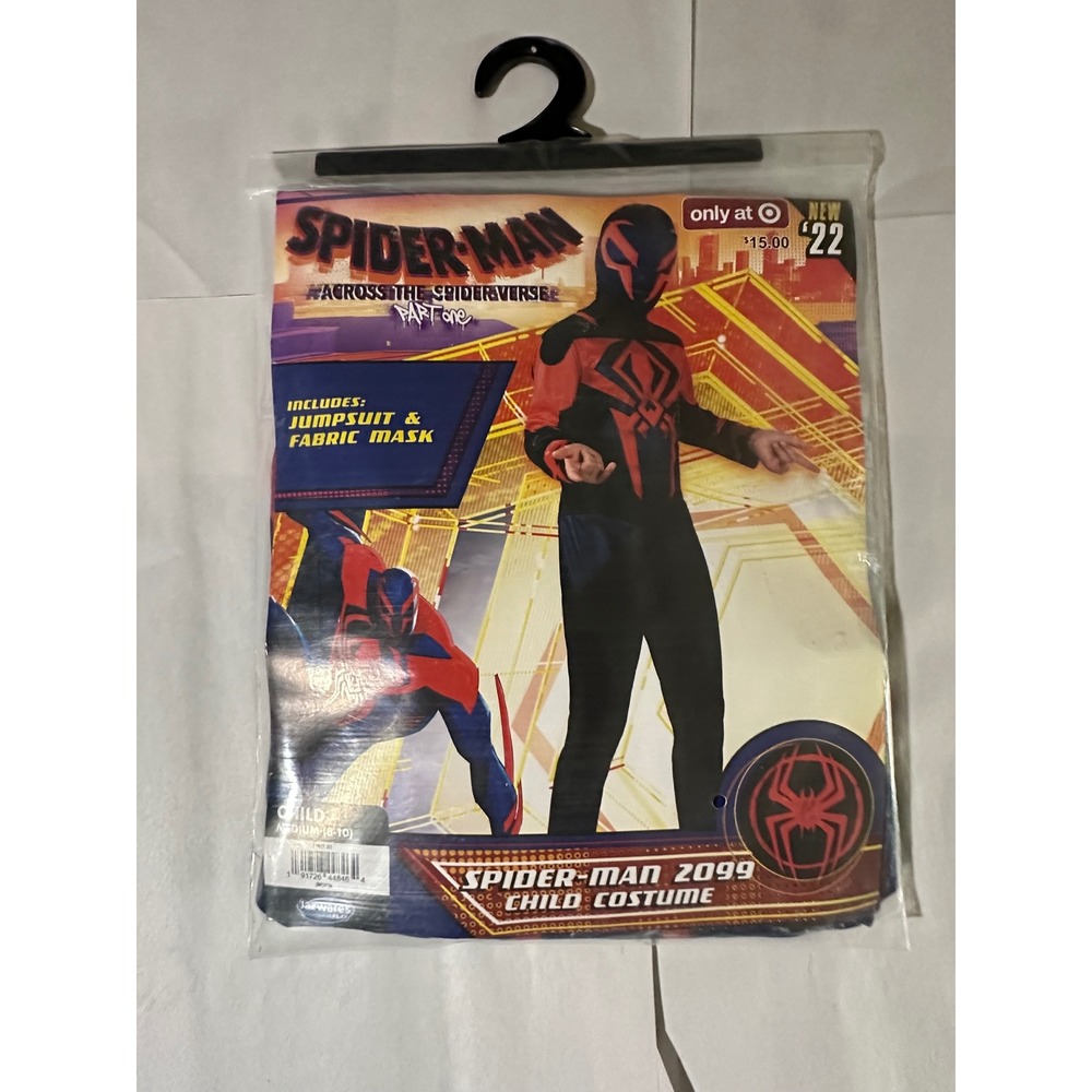 Spider-Man 2099 Child Costume Across Spider-Verse Jumpsuit Mask Jazwares M 8-10